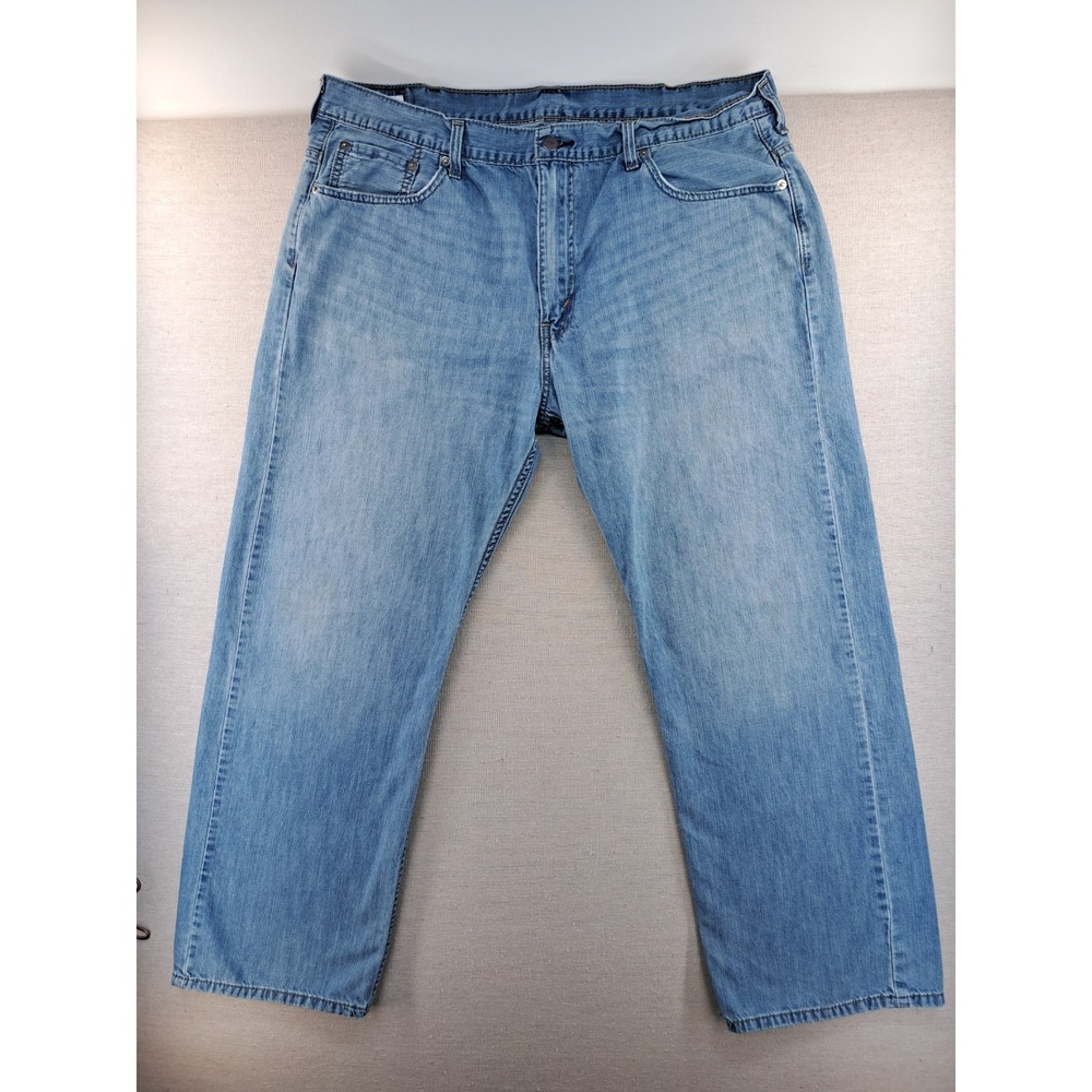 Levis 569 Jeans Mens 40x32 Blue Light Wash Loose Straight Fit W40"